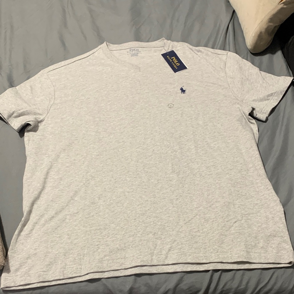 Polo by Ralph Lauren Light Gray Men's Tee